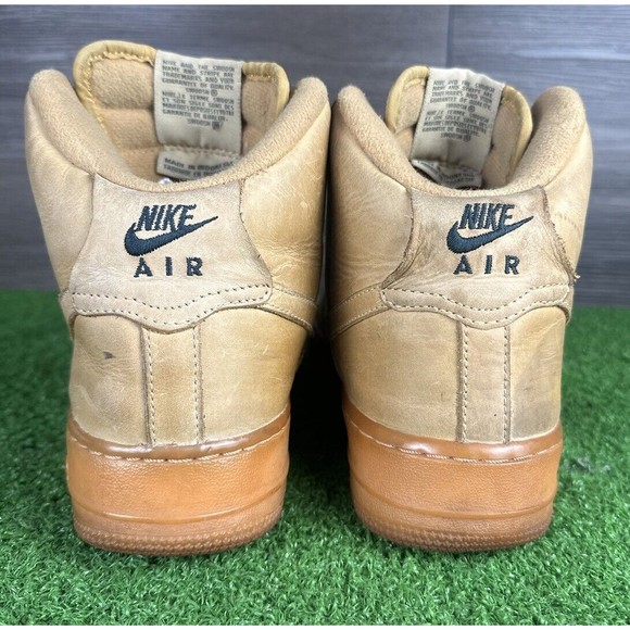 Nike Air Force 1 High 'Flax' Wheat Brown 922066-203 Size 7Y Womens 8.5 - Picture 3 of 7